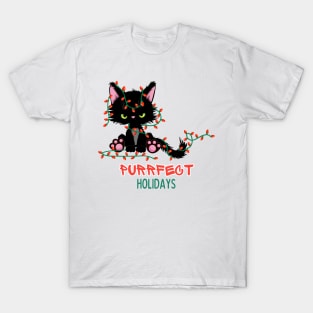 Purrfect Christmas Holidays Celebration T-Shirt